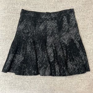 Banana Republic Black & White Wool Skirt